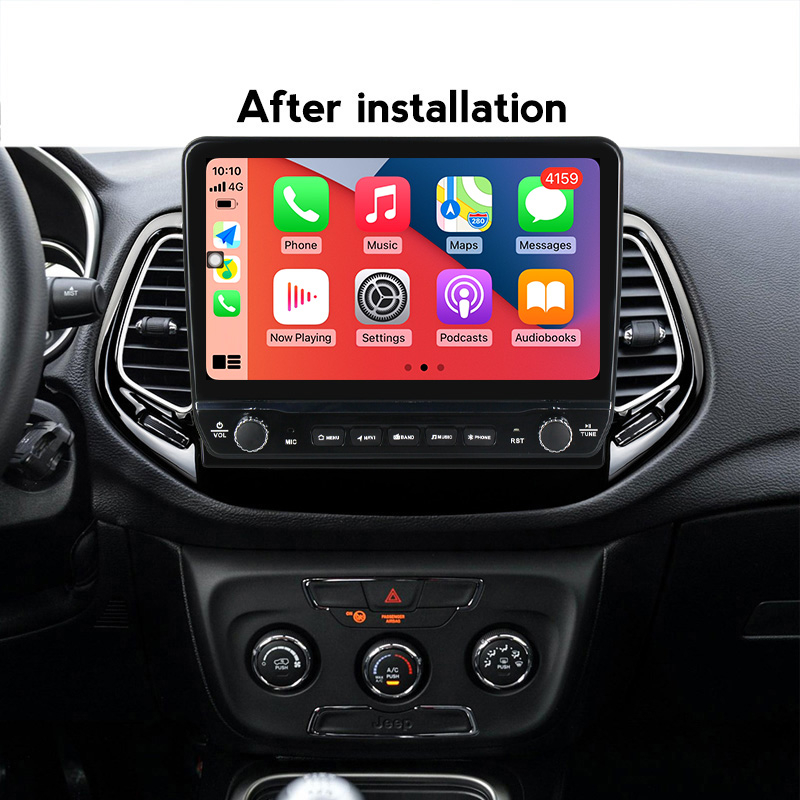 Navigatie dedicata Compass 2016-2018 cu butoane rotative model 2024, 10 Inch, 2GB RAM 32GB ROM, Quadcore, Android 13, WiFi, Bluetooth, Magazin Play [3]