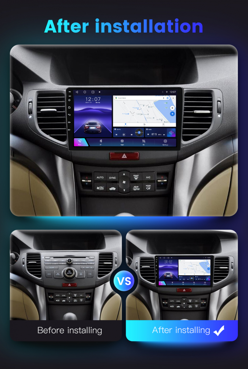 (Resigilata) Navigatie dedicata Honda Accord VII 2008 - 2012, 2GB RAM 32GB ROM, Quad Core, Display 9" IPS Full HD, Carplay, Android 13, Bluetooth, Magazin Play, Suport camere AHD [7]