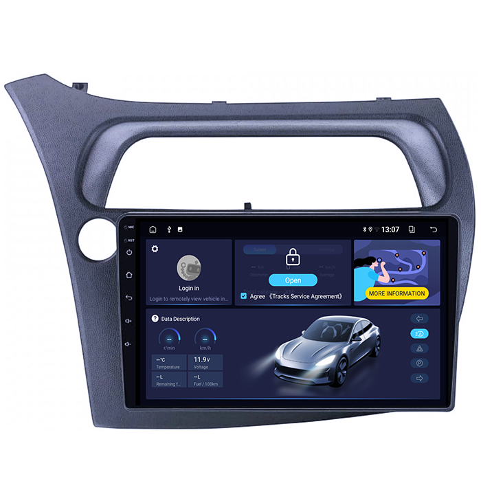 (Resigilata) Navigatie dedicata Honda Civic 2005-2011, 2GB RAM 32GB ROM, Quad Core, Display 9" IPS Full HD, Carplay, Android 13, Bluetooth, Magazin Play, Suport camere AHD [10]