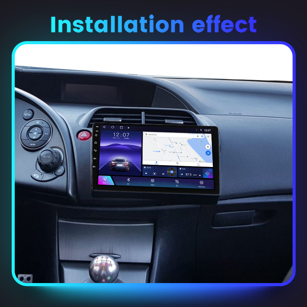 Navigatie dedicata Honda Civic 2005-2011, 4 GB RAM 32 ROM, Android 13, Display QLED, 9", DSP, Carplay, Android Auto, Internet, Youtube , Waze , Wi Fi , Usb , Bluetooth [7]
