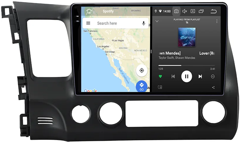 Navigatie dedicata Honda Civic 2006-2011, 12GB RAM 256GB ROM, Android 13, Rezolutie 2K, Display QLED, 10", DSP, Carplay, Android Auto, Internet, Youtube, Waze, Wi Fi, USB [4]
