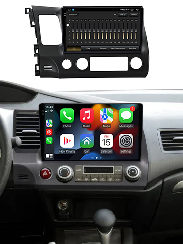 Navigatie dedicata Honda Civic 2006-2011, 12GB RAM 256GB ROM, Android 13, Rezolutie 2K, Display QLED, 10", DSP, Carplay, Android Auto, Internet, Youtube, Waze, Wi Fi, USB [5]