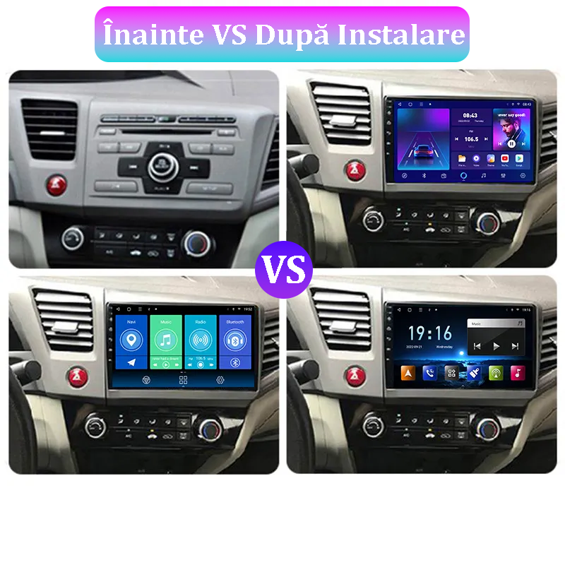(Resigilata) Navigatie dedicata Honda Civic ( 2011 - 2015 ), 2GB RAM 32GB ROM, Quad Core, Display 9" IPS Full HD, Carplay, Android 13, Bluetooth, Magazin Play, Suport camere AHD [4]