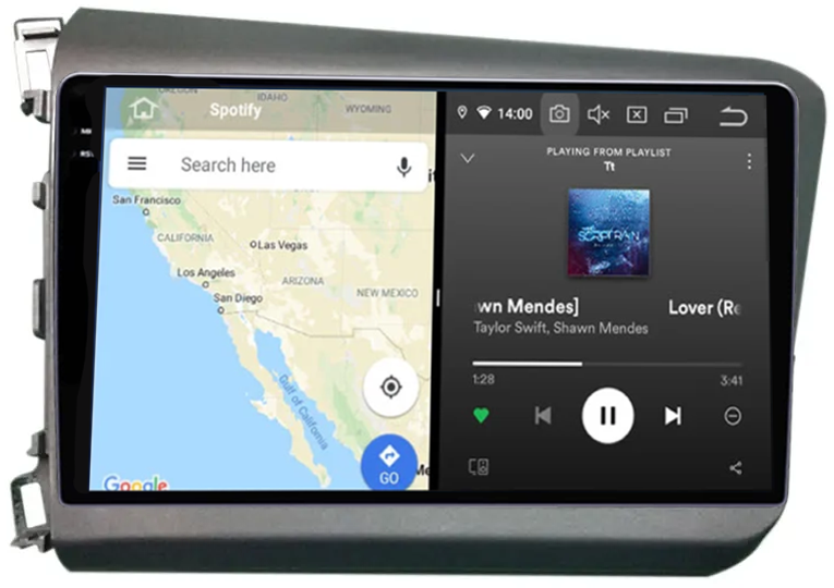 Navigatie dedicata Honda Civic 2012-2015, 12GB RAM 256GB ROM, Android 13, Rezolutie 2K, Display QLED, 9", DSP, Carplay, Android Auto, Internet, Youtube, Waze, Wi Fi, USB [4]