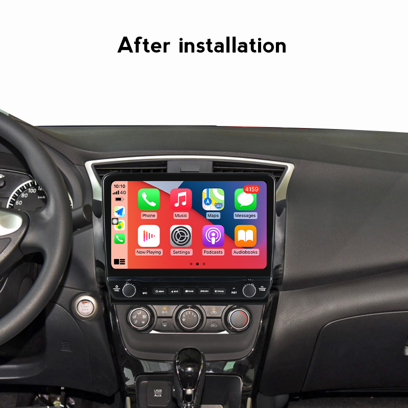 Navigatie dedicata Sylphy 2013-2017 cu butoane rotative model 2024, 10 Inch, 2GB RAM 32GB ROM, Quadcore, Android 13, WiFi, Bluetooth, Magazin Play [3]