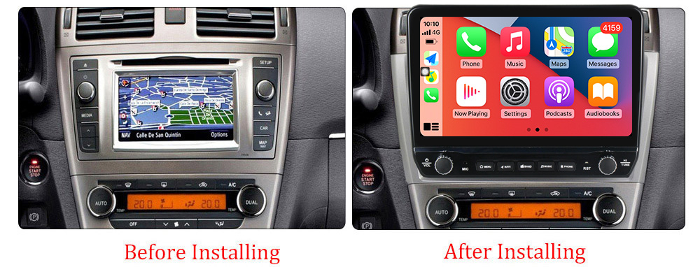 Navigatie dedicata Avensis 2008-2015 cu butoane rotative model 2024, 9 Inch, 2GB RAM 32GB ROM, Quadcore, Android 13, WiFi, Bluetooth, Magazin Play [6]
