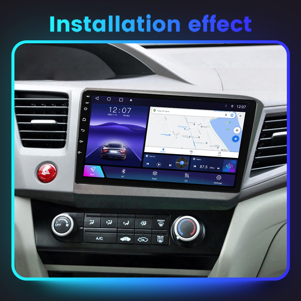 Navigatie dedicata Honda Civic 2012-2015, 4GB RAM 64GB ROM, Octacore, Android 14, Display QLED 1K 9", Carplay&Android Auto, SIM 4G, Ventilator Activ - Copie [7]