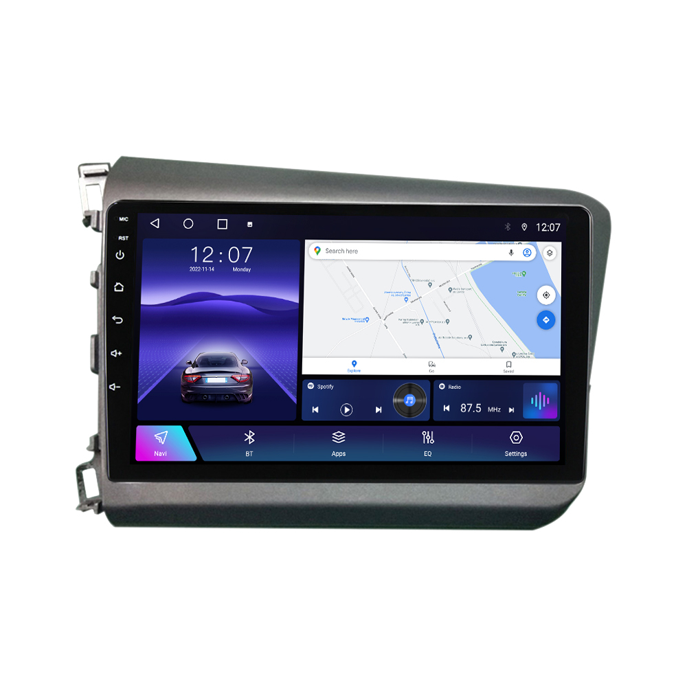 Navigatie dedicata Honda Civic 2012-2015, 4GB RAM 64GB ROM, Octacore, Android 14, Display QLED 1K 9", Carplay&Android Auto, SIM 4G, Ventilator Activ - Copie [2]