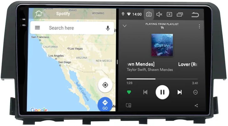 Navigatie dedicata Honda Civic 2016-2018, 12GB RAM 256GB ROM, Android 13, Rezolutie 2K, Display QLED, 9", DSP, Carplay, Android Auto, Internet, Youtube, Waze, Wi Fi, USB [5]
