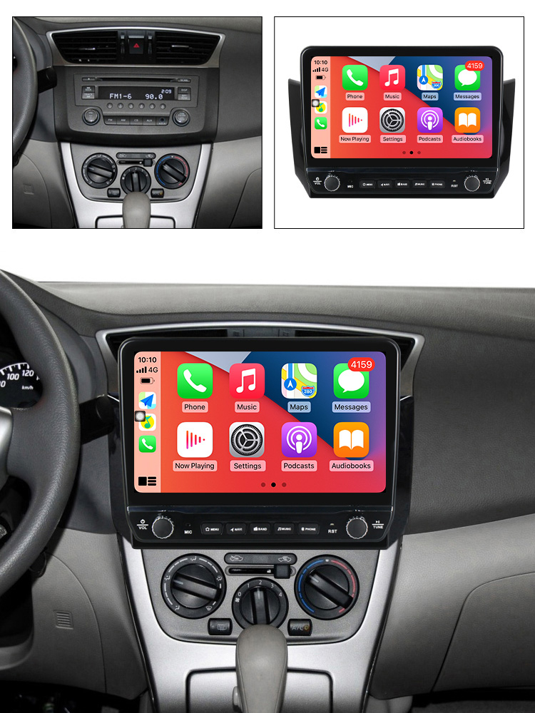 Navigatie dedicata Sylphy 2012-2018 cu butoane rotative model 2024, 4 GB RAM 64 ROM, Quadcore, Android 13, Display QLED, 10", DSP, Carplay, Android Auto, Internet, Youtube , Waze , WI-FI [4]