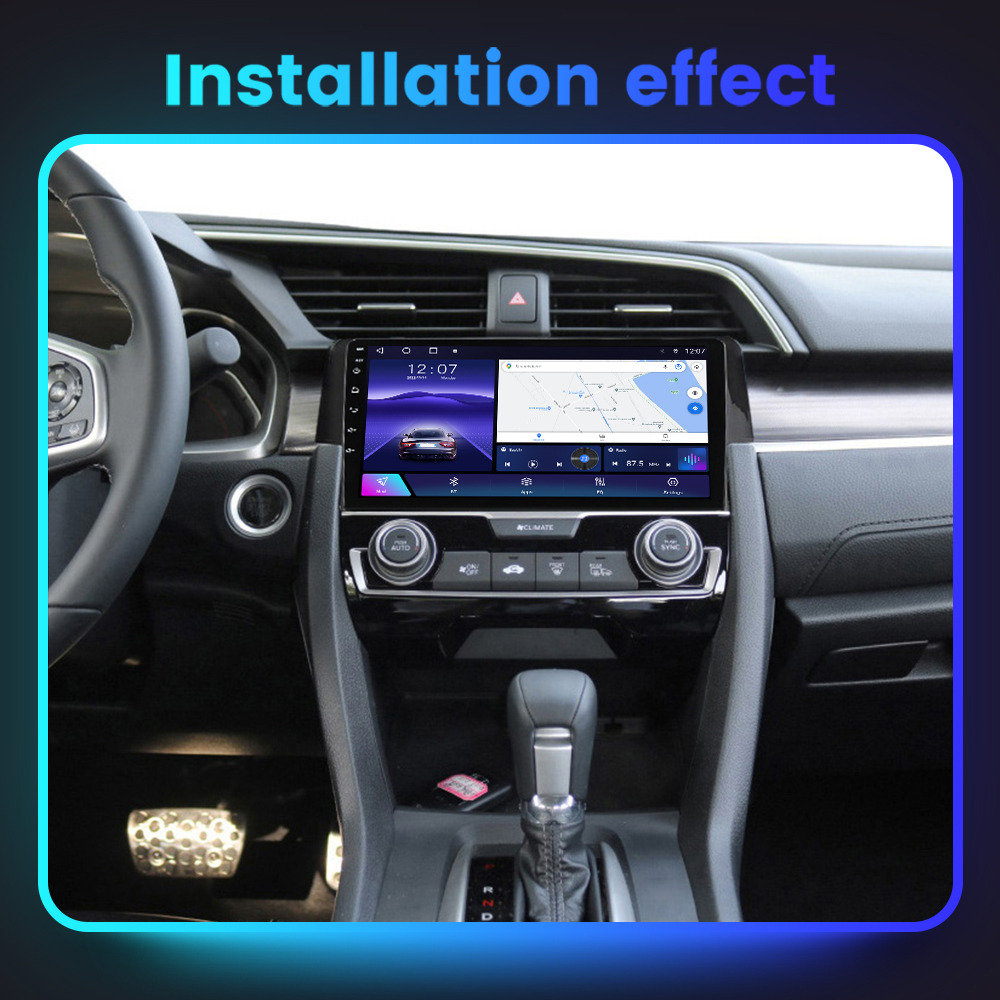 Navigatie dedicata Honda Civic 2016-2020, 4GB RAM 64GB ROM, Octacore, Android 13, Display QLED 9", DSP, Carplay, Android Auto, Internet, Youtube, Waze, WIFI, Bluetooth [9]