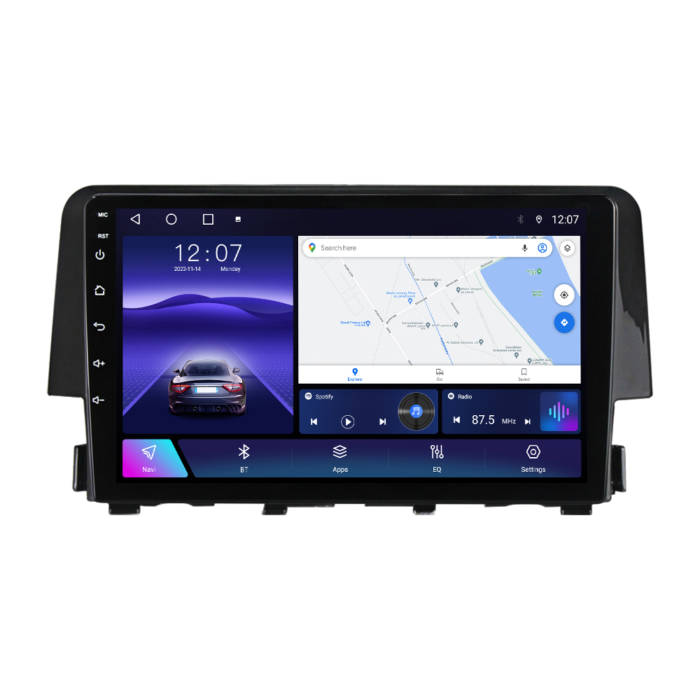 Navigatie dedicata Honda Civic 2016-2020, 4GB RAM 64GB ROM, Octacore, Android 13, Display QLED 9", DSP, Carplay, Android Auto, Internet, Youtube, Waze, WIFI, Bluetooth [2]