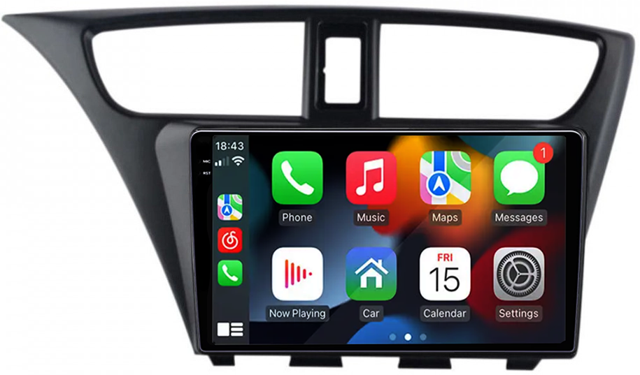 Navigatie dedicata Honda Civic IX Hatchback 2011-2015, 12GB RAM 256GB ROM, Android 13, Rezolutie 2K, Display QLED, 9", DSP, Carplay, Android Auto, Internet, Youtube, Waze, Wi Fi, [2]