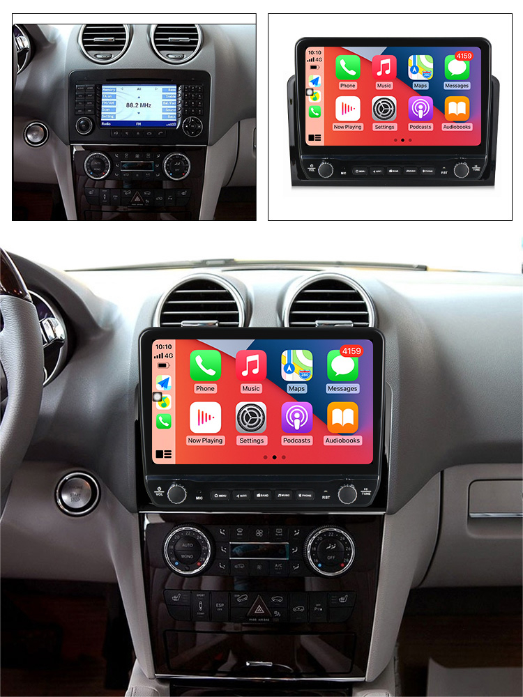 Navigatie dedicata M-Class GL-Class 2005-2009 cu butoane rotative model 2024, 10 Inch, 2GB RAM 32GB ROM, Quadcore, Android 13, WiFi, Bluetooth, Magazin Play [4]