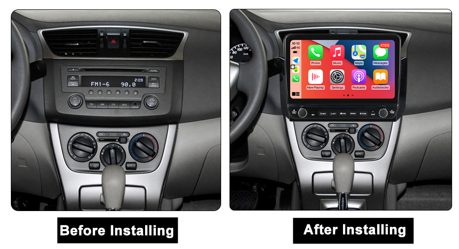 Navigatie dedicata Sylphy 2012-2018 cu butoane rotative model 2024, 10 Inch, 2GB RAM 32GB ROM, Quadcore, Android 13, WiFi, Bluetooth, Magazin Play [5]