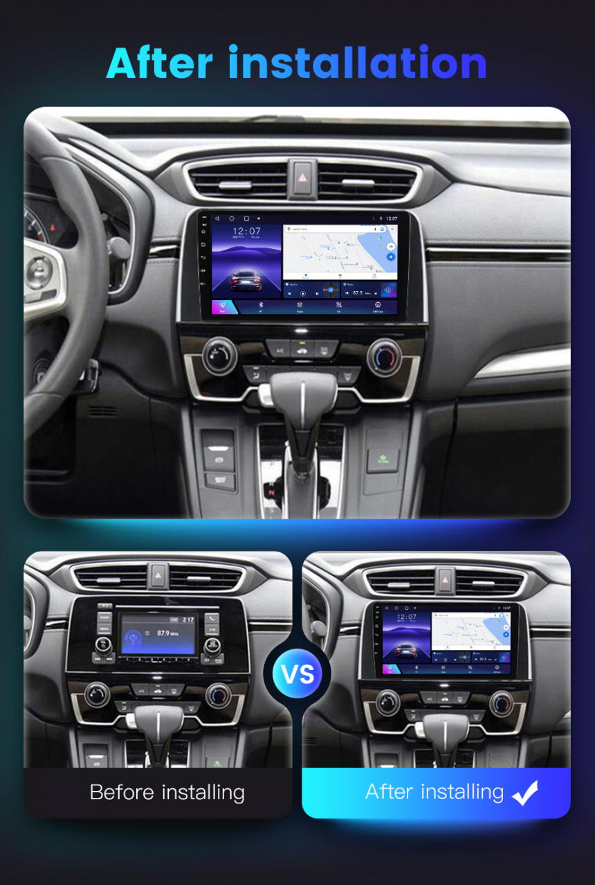 (Resigilata) Navigatie dedicata Honda CR-V 2016-2018, 2GB RAM 32GB ROM, Quad Core, Display 9" IPS Full HD, Carplay, Android 13, Bluetooth, Magazin Play, Suport camere AHD [5]