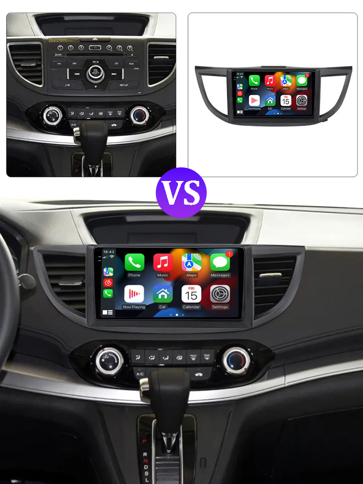Navigatie dedicata Honda CR-V IV 2012 - 2018, 12GB RAM 256GB ROM, Android 13, Rezolutie 2K, Display QLED, 10", DSP, Carplay, Android Auto, Internet, Youtube, Waze, Wi Fi, USB [2]