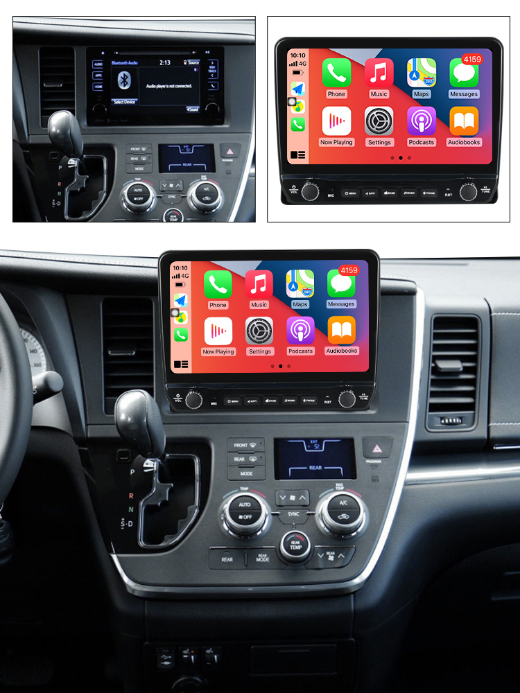 Navigatie dedicata Sienna 2016-2018 cu butoane rotative model 2024, 9 Inch, 2GB RAM 32GB ROM, Quadcore, Android 13, WiFi, Bluetooth, Magazin Play [4]