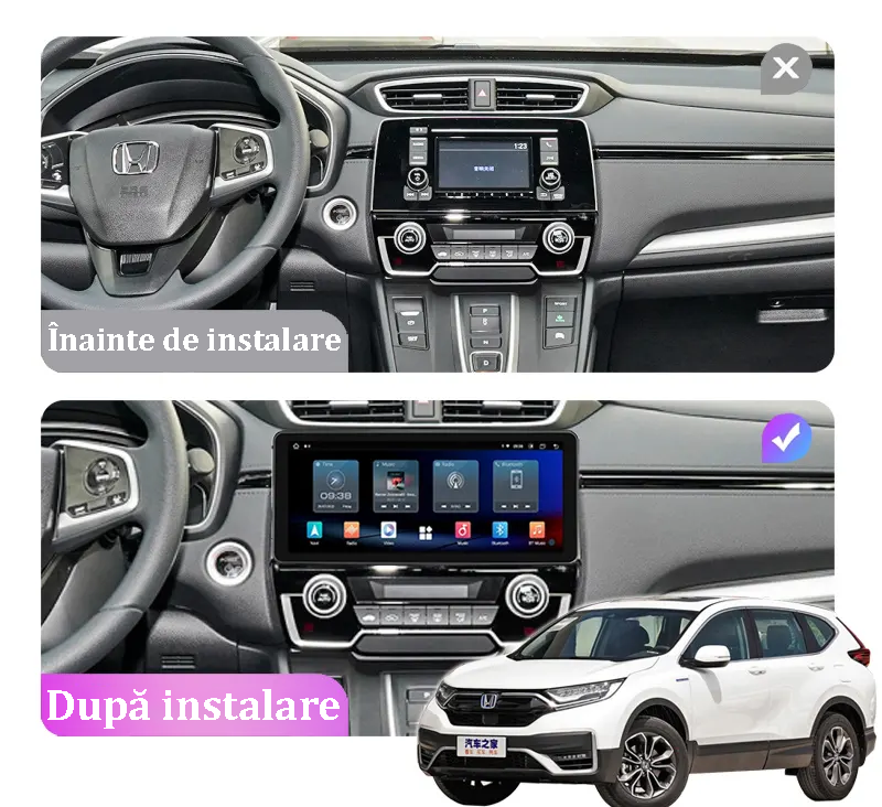 Navigatie dedicata Honda CRV II 2001-2006, 4GB RAM 64GB ROM, Octacore, Android 14, Display QLED 1K 9", Carplay&Android Auto, SIM 4G, Ventilator Activ - Copie [4]