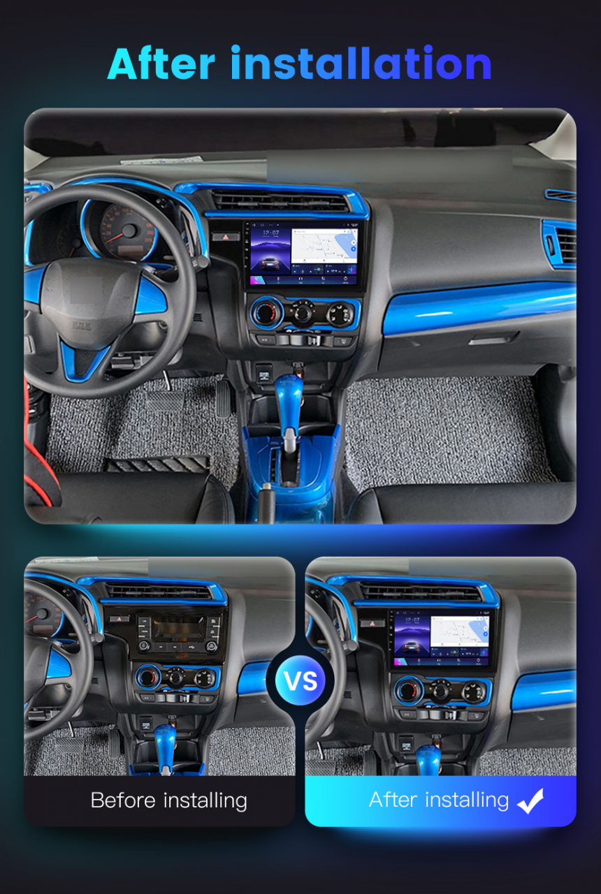 Navigatie dedicata Honda Fit 2014, 4 GB RAM 32GB ROM, Android 13, Display QLED, 10", DSP, Carplay, Android Auto, Internet, Youtube , Waze , Wi Fi , Usb , Bluetooth [7]