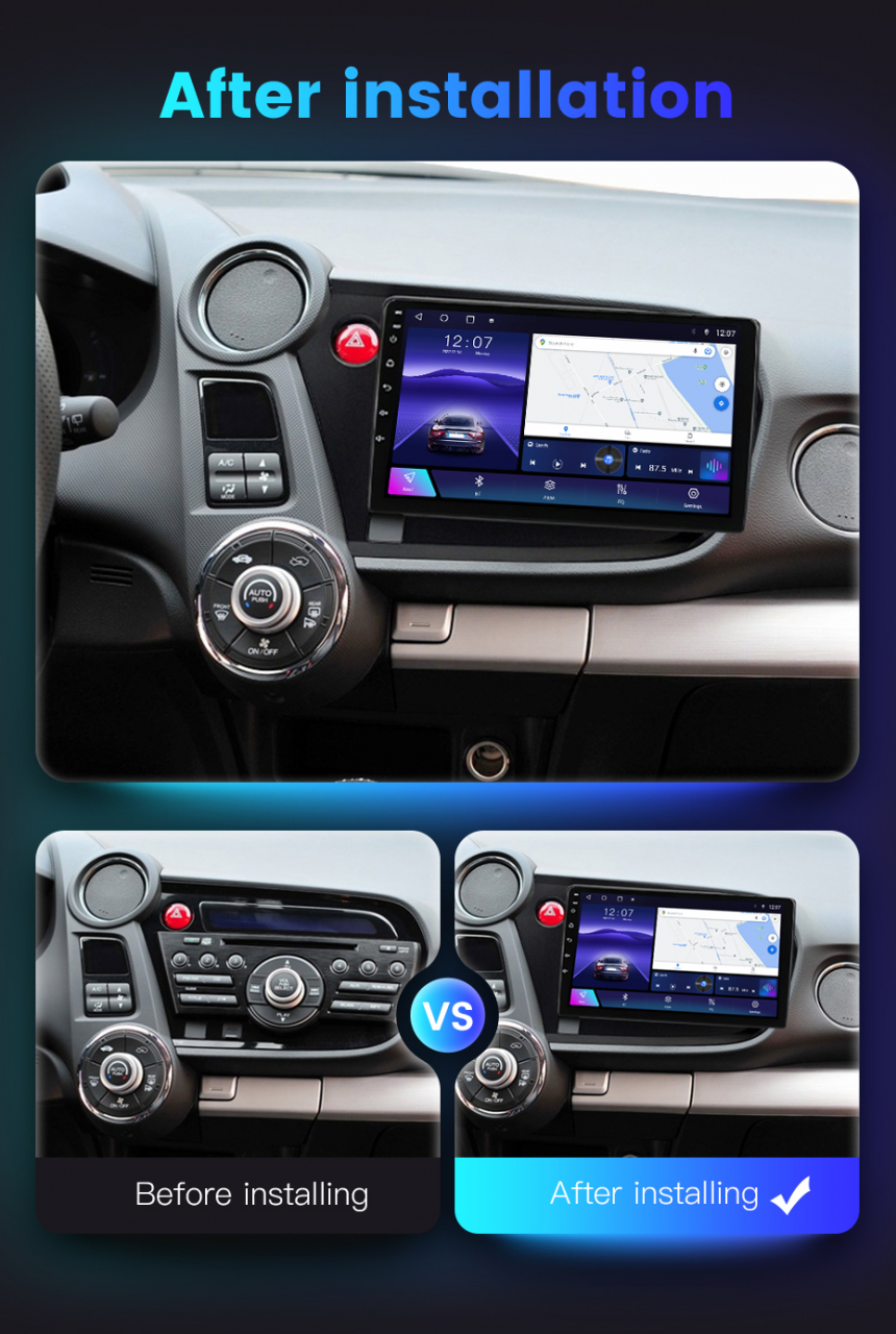 (Resigilata) Navigatie dedicata Honda Insight 2009 -2014, 2GB RAM 32GB ROM, Quad Core, Display 9" IPS Full HD, Carplay, Android 13, Bluetooth, Magazin Play, Suport camere AHD [3]