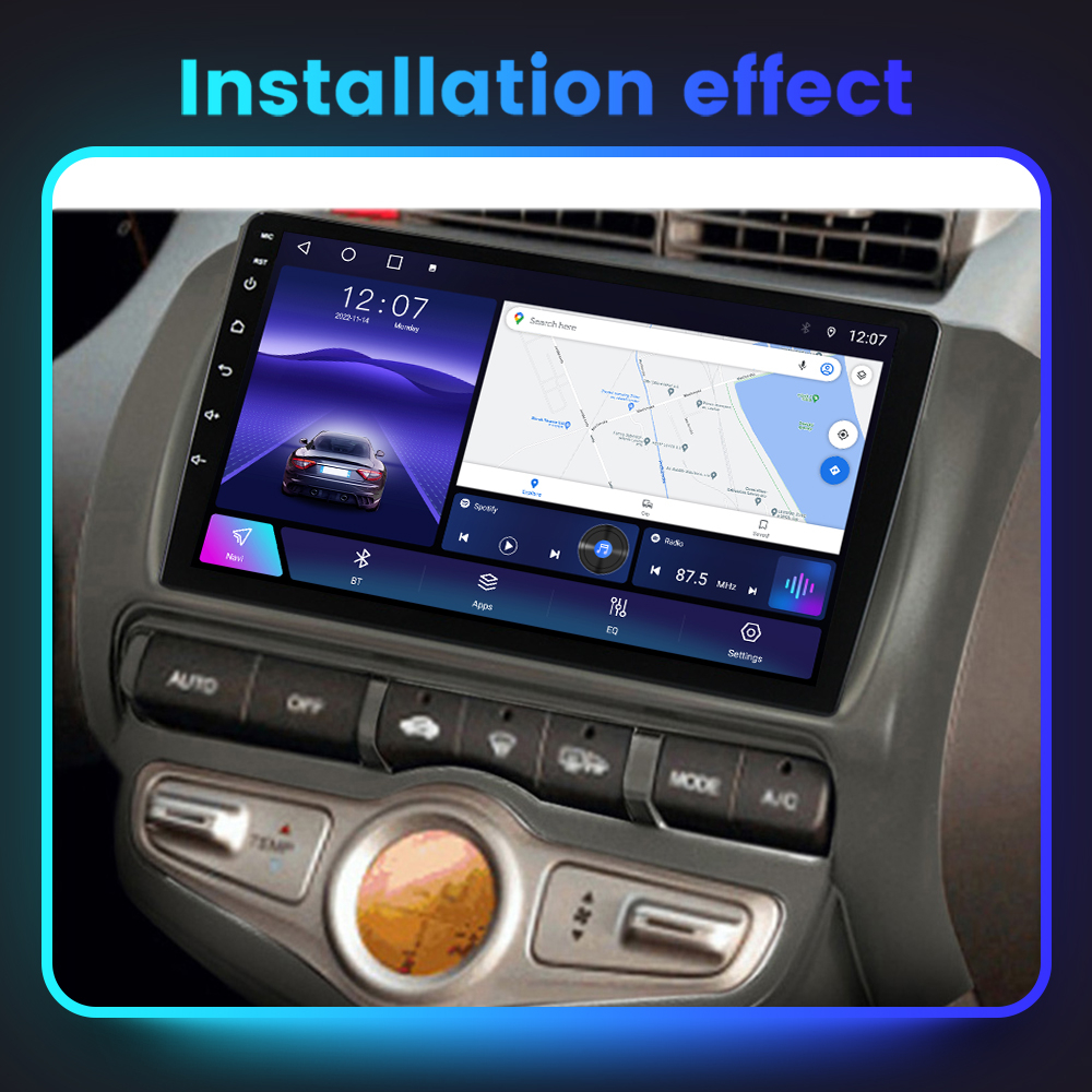 Navigatie dedicata Honda Jazz/City 2006, 4 GB RAM 32GB ROM, Android 13, Display QLED, 9", DSP, Carplay, Android Auto, Internet, Youtube , Waze , Wi Fi , Usb , Bluetooth [6]