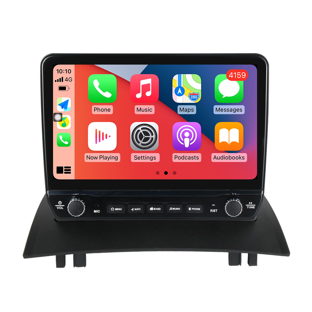 Navigatie dedicata Megane 2 2002-2009 cu butoane rotative model 2024, 9 Inch, 2GB RAM 32GB ROM, Quadcore, Android 13, WiFi, Bluetooth, Magazin Play [2]