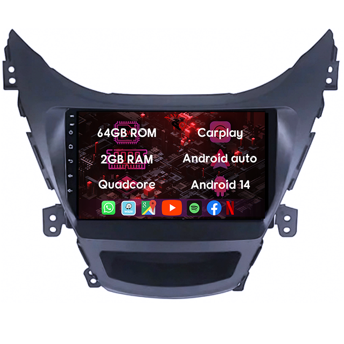 (Resigilata) Navigatie dedicata Hyundai Avante 2013-2016, 2GB RAM 32GB ROM, Quad Core, Display 9" IPS Full HD, Carplay, Android 13, Bluetooth, Magazin Play, Suport camere AHD [6]