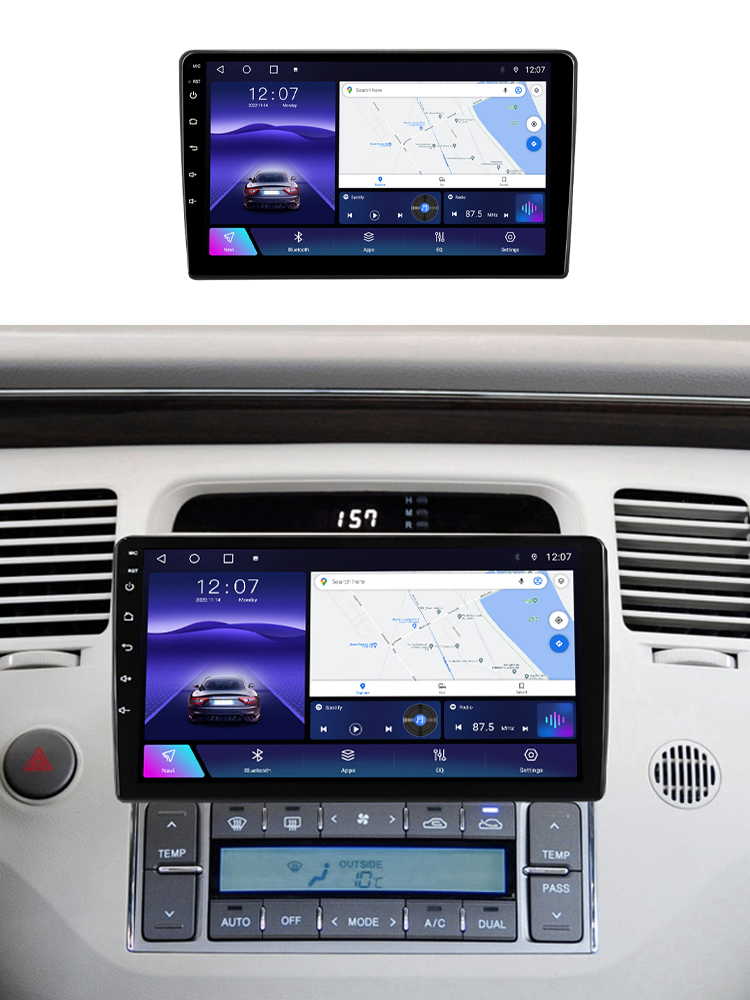 Navigatie dedicata Hyundai Azera 2006-2010, 4 GB RAM 32 ROM, Android 13, Display QLED, 9", DSP, Carplay, Android Auto, Internet, Youtube , Waze , WI-FI , USB , Bluetooth [7]