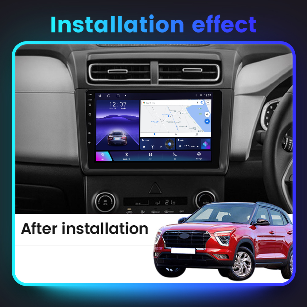 (Resigilata) Navigatie dedicata Hyundai Creta 2 IX25 2021, 2GB RAM 32GB ROM, Quad Core, Display 9" IPS Full HD, Carplay, Android 13, Bluetooth, Magazin Play, Suport camere AHD [5]