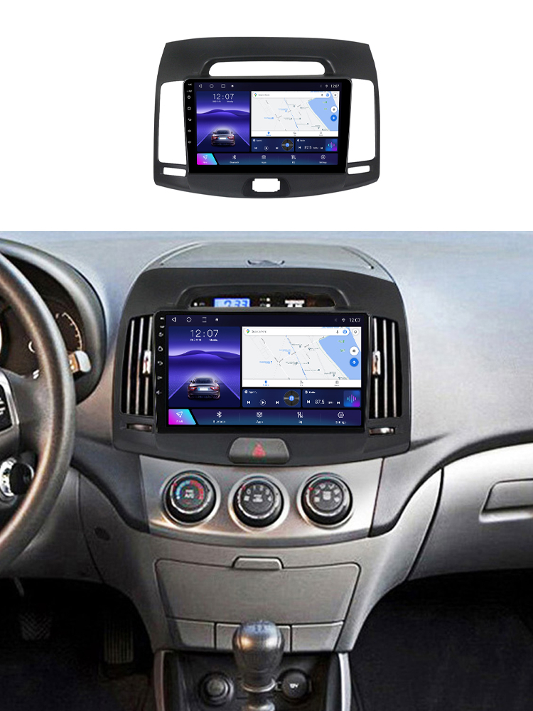 Navigatie dedicata Hyundai Elantra 2006-2011, 4 GB RAM 32 ROM, Android 13, Display QLED, 9", DSP, Carplay, Android Auto, Internet, Youtube , Waze , WI-FI , USB , Bluetooth [7]