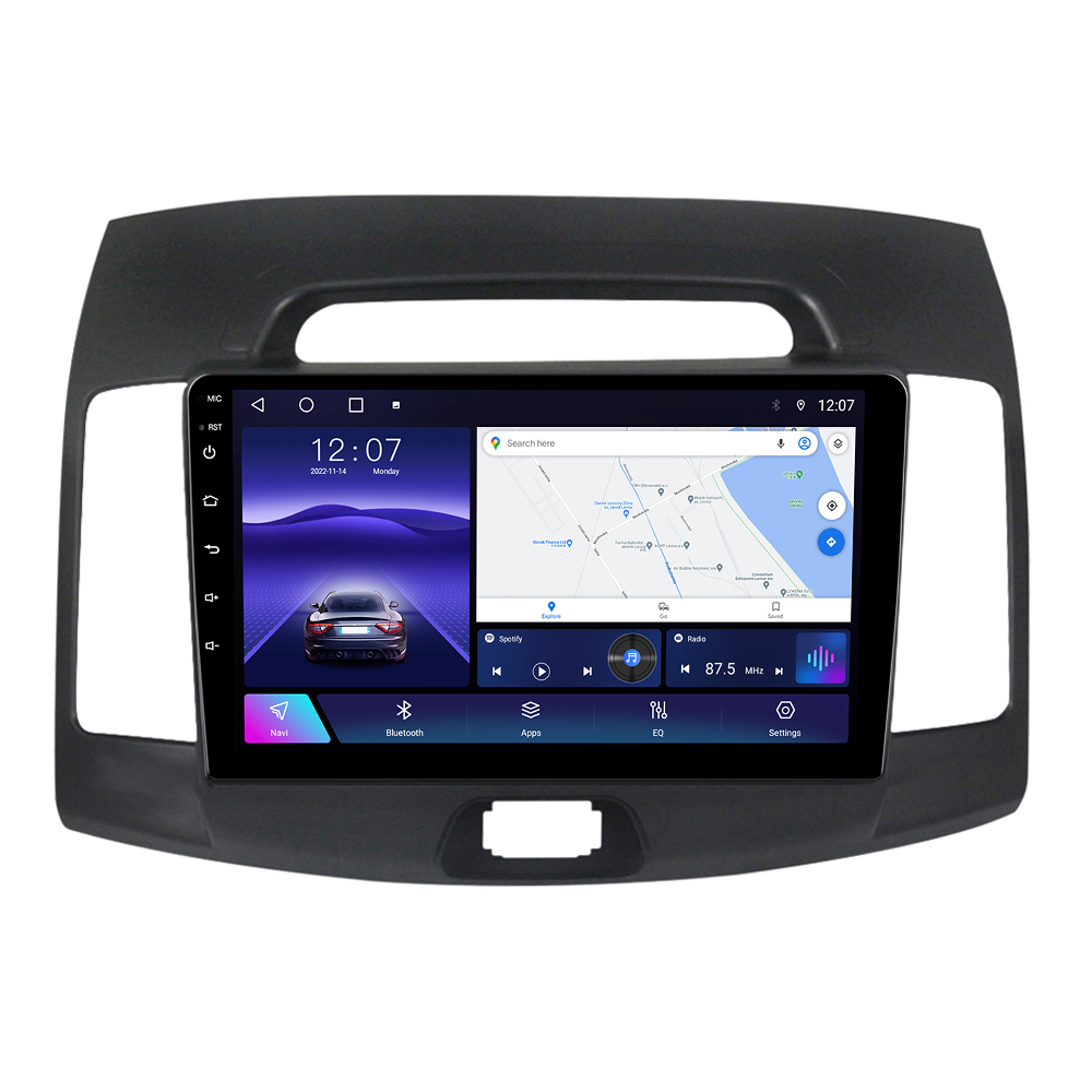 Navigatie dedicata Hyundai Elantra 2006-2011, 4 GB RAM 32 ROM, Android 13, Display QLED, 9", DSP, Carplay, Android Auto, Internet, Youtube , Waze , WI-FI , USB , Bluetooth [2]