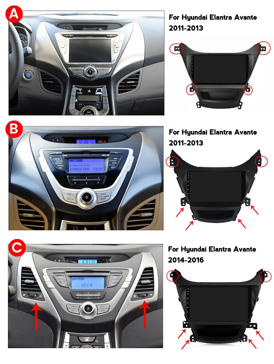 Navigatie dedicata Hyundai Elantra 2011-2016, 4GB RAM 64GB ROM, Octacore, Android 13, Display QLED 9", DSP, Carplay, Android Auto, Internet, Youtube, Waze, WIFI, Bluetooth [14]