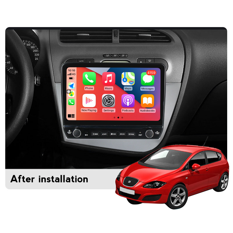 Navigatie dedicata Leon 2005-2012 cu butoane rotative model 2024, 9 Inch, 2GB RAM 32GB ROM, Quadcore, Android 13, WiFi, Bluetooth, Magazin Play [3]