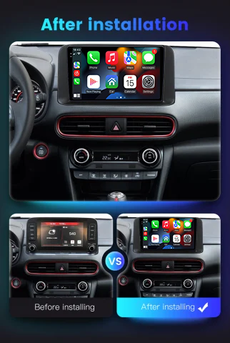 Navigatie dedicata Hyundai Encino 2018-2020, 12GB RAM 256GB ROM, Android 13, Rezolutie 2K, Display QLED, 9", DSP, Carplay, Android Auto, Internet, Youtube, Waze, Wi Fi, USB [5]