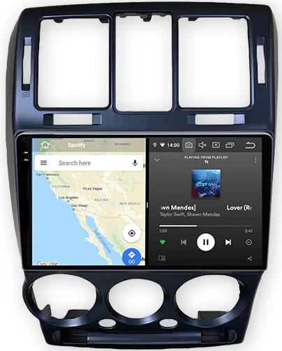 Navigatie dedicata Hyundai Getz 2002-2011, 12GB RAM 256GB ROM, Android 13, Rezolutie 2K, Display QLED, 9", DSP, Carplay, Android Auto, Internet, Youtube, Waze, Wi Fi, USB [4]