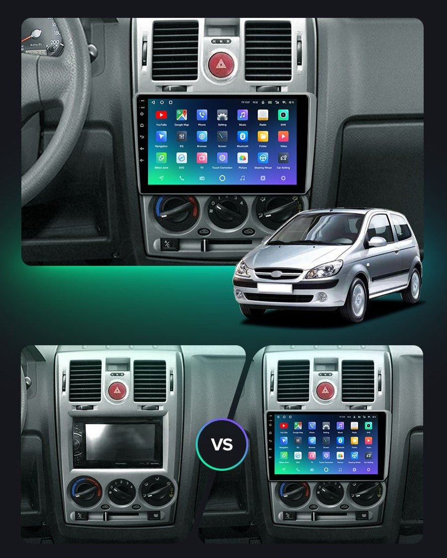 (Resigilata) Navigatie dedicata Hyundai Getz 2004-2006, 2GB RAM 32GB ROM, Quad Core, Display 9" IPS Full HD, Carplay, Android 13, Bluetooth, Magazin Play, Suport camere AHD [3]