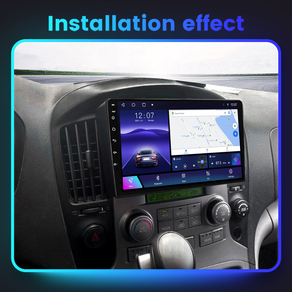 Navigatie dedicata Hyundai H1 2007-2015, 4 GB RAM 32 ROM, Android 13, Display QLED, 9", DSP, Carplay, Android Auto, Internet, Youtube , Waze , WI-FI , USB , Bluetooth [8]