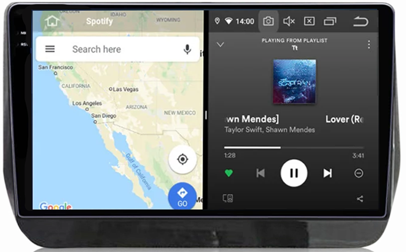 Navigatie dedicata Hyundai H1 2019, 12GB RAM 256GB ROM, Android 13, Rezolutie 2K, Display QLED, 9", DSP, Carplay, Android Auto, Internet, Youtube, Waze, Wi Fi, USB [4]