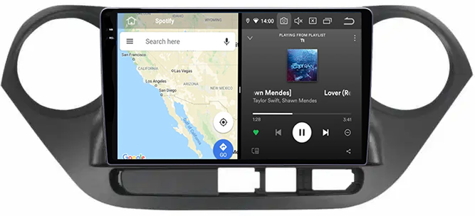 Navigatie dedicata Hyundai I10, 12GB RAM 256GB ROM, Android 13, Rezolutie 2K, Display QLED, 9", DSP, Carplay, Android Auto, Internet, Youtube, Waze, Wi Fi, USB [4]