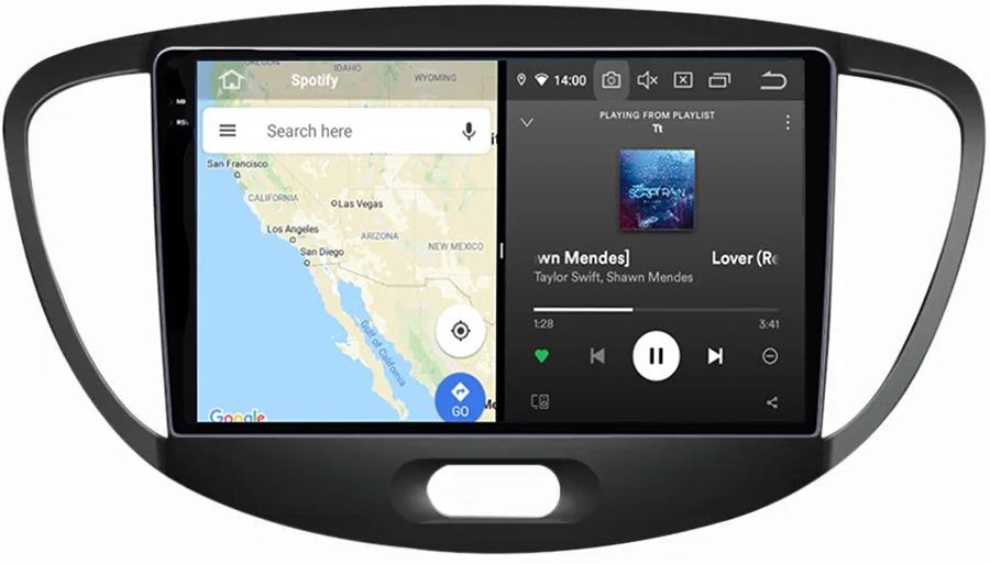Navigatie dedicata Hyundai i10 2007-2013, 12GB RAM 256GB ROM, Android 13, Rezolutie 2K, Display QLED, 9", DSP, Carplay, Android Auto, Internet, Youtube, Waze, Wi Fi, USB [4]