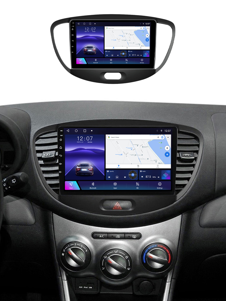 Navigatie dedicata Hyundai i10 2007-2013, 4GB RAM 64GB ROM, Octacore, Android 13, Display QLED 9", DSP, Carplay, Android Auto, Internet, Youtube, Waze, WIFI, Bluetooth [7]