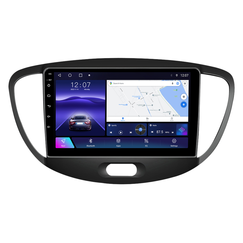 Navigatie dedicata Hyundai i10 2007-2013, 4GB RAM 64GB ROM, Octacore, Android 13, Display QLED 9", DSP, Carplay, Android Auto, Internet, Youtube, Waze, WIFI, Bluetooth [2]