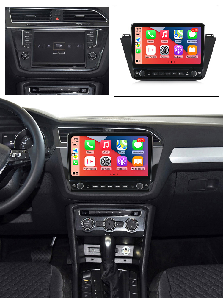 Navigatie dedicata Tiguan 2017-2019 cu butoane rotative model 2024, 10 Inch, 2GB RAM 32GB ROM, Quadcore, Android 13, WiFi, Bluetooth, Magazin Play [4]