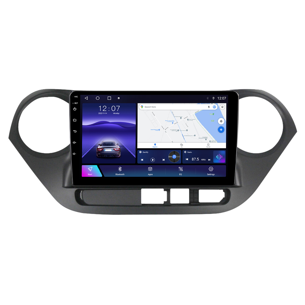 Navigatie dedicata Hyundai i10 2014-2017, 4 GB RAM 32 ROM, Android 13, Display QLED, 10", DSP, Carplay, Android Auto, Internet, Youtube , Waze , WI-FI , USB , Bluetooth [2]