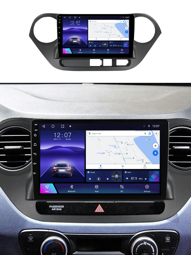 Navigatie dedicata Hyundai i10 2014-2017, 4 GB RAM 32 ROM, Android 13, Display QLED, 10", DSP, Carplay, Android Auto, Internet, Youtube , Waze , WI-FI , USB , Bluetooth [7]