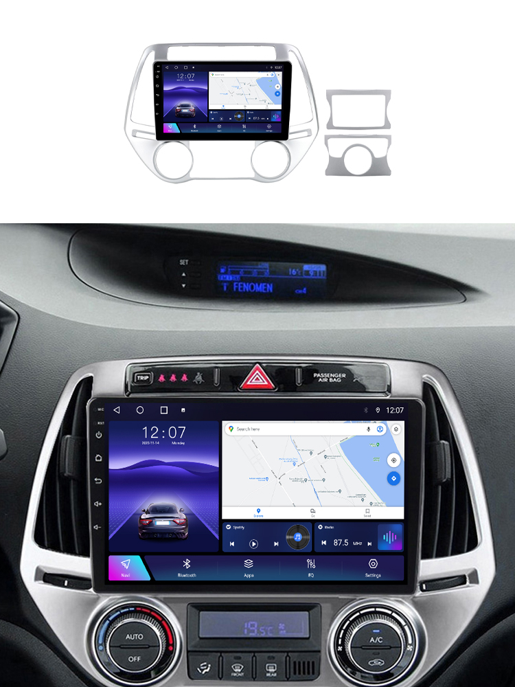Navigatie dedicata Hyundai i20 2012-2014, 4 GB RAM 32 ROM, Android 13, Display QLED, 9", DSP, Carplay, Android Auto, Internet, Youtube , Waze , WI-FI , USB , Bluetooth [7]