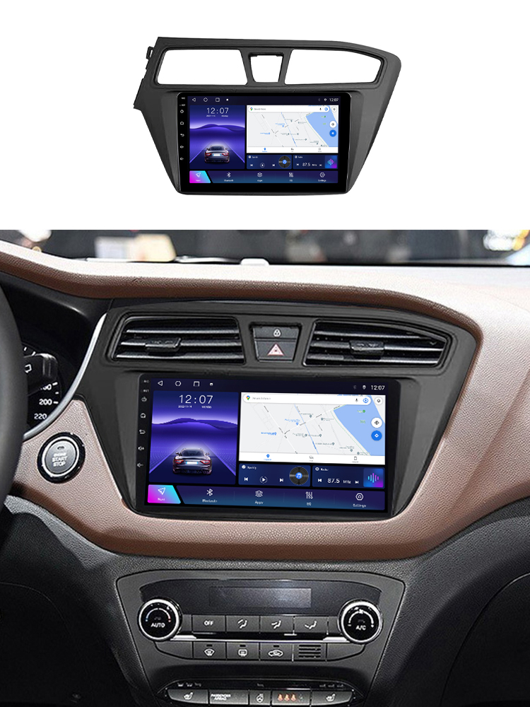 Navigatie dedicata Hyundai i20 2015-2017, 4GB RAM 64GB ROM, Octacore, Android 13, Display QLED 9", DSP, Carplay, Android Auto, Internet, Youtube, Waze, WIFI, Bluetooth [2]