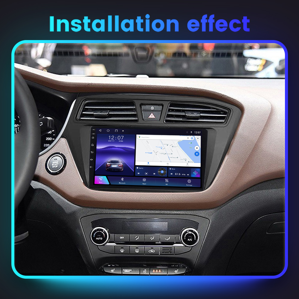 (Resigilata) Navigatie dedicata Hyundai I20 2015-2017, 2GB RAM 32GB ROM, Quad Core, Display 9" IPS Full HD, Carplay, Android 13, Bluetooth, Magazin Play, Suport camere AHD [3]