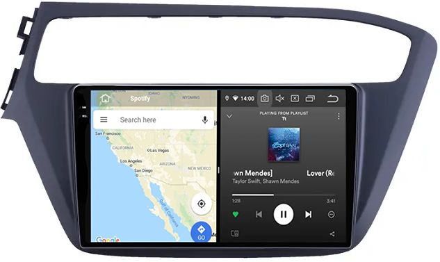 Navigatie dedicata Hyundai i20 2017-2018, 12GB RAM 256GB ROM, Android 13, Rezolutie 2K, Display QLED, 9", DSP, Carplay, Android Auto, Internet, Youtube, Waze, Wi Fi, USB [4]